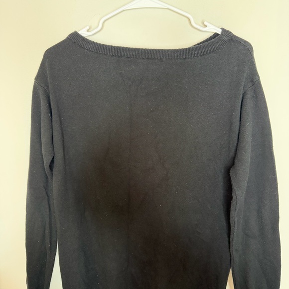 ZARA Longline Bold Edgy Tiger Design Sweater Dress Black/White Graphic Size L - Picture 7 of 12